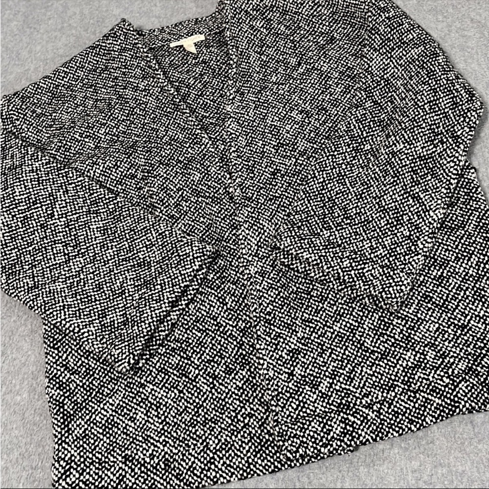 Eileen Fisher Tweed Jacket Size XXS Organic Academia Preppy Office Career - Picture 8 of 11